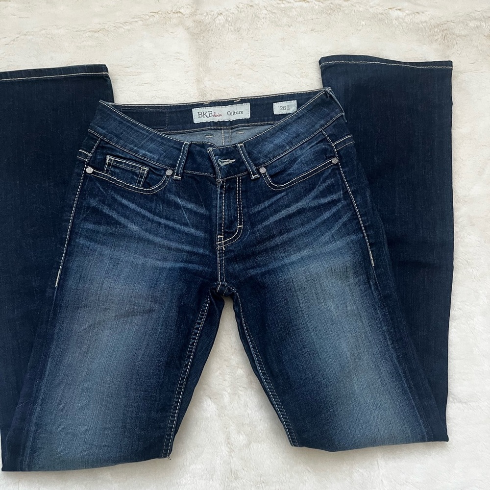 BKE Women's Indigo Boot Cut Jeans